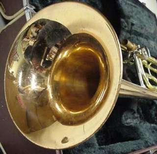   trombone features a chrome plated inner slide W/Selmer care kit  