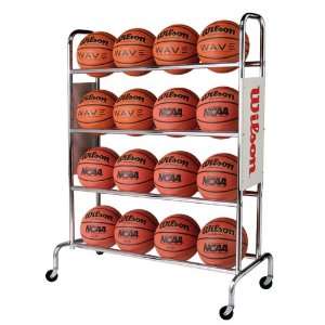  Wilson Deluxe Basketball Ball Racks WTB1801 CHROME HOLDS 