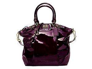    Coach Madison Patent Leather Lindsey Satchel Bag Tote 