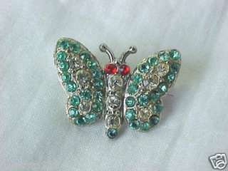 Vintage Silver color pin Butterfly  