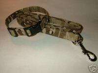 Desert Camouflage Dog Collar Collars & Leash Set L  