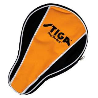 Stiga Table Tennis Racket Cover   Black/Orange.Opens in a new window