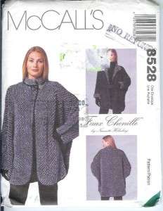 OOP McCalls Sewing Pattern Poncho Cape Jacket ONZ Plus Misses Womens 