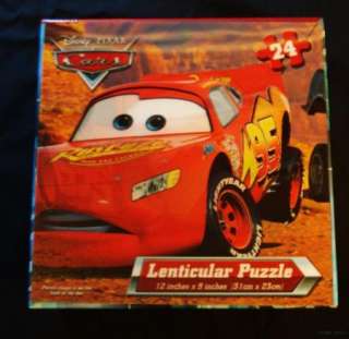 Disney Pixar Cars Lenticular Puzzle 24 Piece NEW  