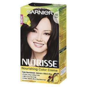   Mobile Site   Garnier Nutrisse Hair Color: 10 Black Licorice   Black