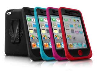 iSkin Touch Duo Case for iPod Touch 4G Blaze Red   In Stock