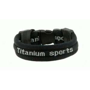  Ionic Titanium Sports Bracelet   Black
