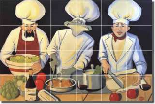 Harrison Chef Art Kitchen Decor Ceramic Tile Mural  