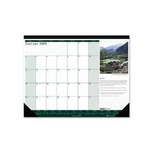  December desk pad calendar features a full year reference calendar 