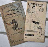 Vtg Universal Food Chopper Cook Book Manual Cookbooks Antique 