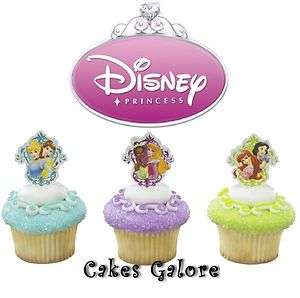 Disney Princess Garden Belle Cinderella Cupcake Cake Pick Decoration 