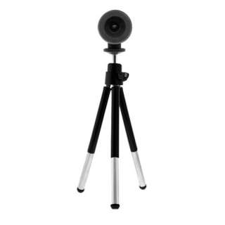  Black Carbon Fiber Webcam Chat with Microphone, Snapshot with Tripod 