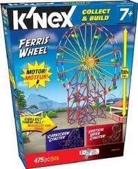 Knex Lot Value Coaster Ferris Wheel Roller Tub + Lego   