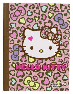   SANRIO HELLO KITTY COMPOSITION NOTE BOOK NOTEBOOK LEOPARD 200 PAGES