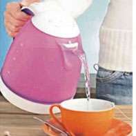 Color changing cordless electric water kettle  