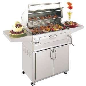  Fire Magic Charcoal Grill (24 x 18) With Oven Hood & Stainless 