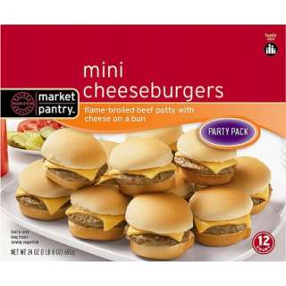 Market Pantry® Mini Cheeseburger Party Pack   24 oz. 12 Count product 