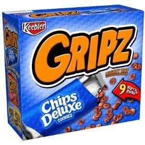 Gripz Chips Deluxe Chocolate Chip Cookies, 8.1 ct Packages, 6 pk