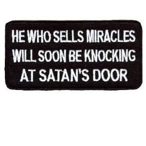   Who Sells Miracles Cool Christian Biker Vest Patch 