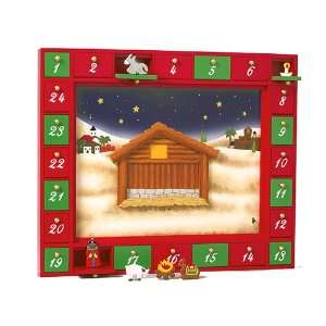   Activated Wooden Christmas Nativity Advent Calendar