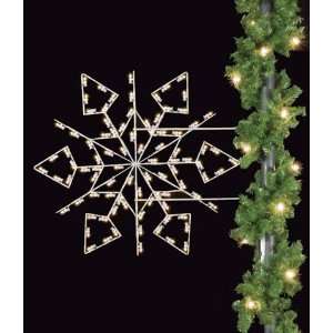 Diamond Snowflake   Christmas Light Display  Kitchen 