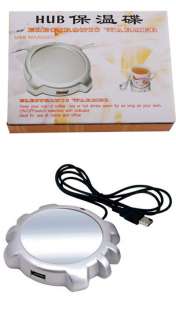 USB Splitter Coffee Milk Tea Cup Warmer Heating Pad Hub  