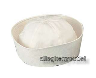 Naval Military US Navy USN Type Sailor Hat Dixie Cup White NEW  