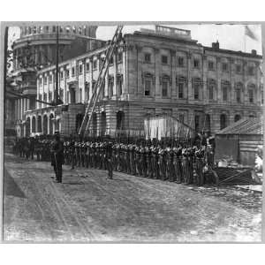  Civil war troops,Union soldiers,rifles,Capitol,Washington 