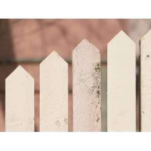  Close up of a Classic White Picket Fence Photographic 