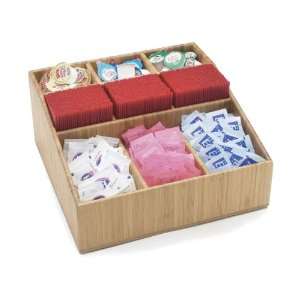  Cal Mil 1714 Bamboo Condiment and Straw Organizer: Kitchen 