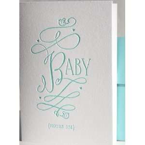  deluce design precious baby letterpress greeting card *NEW 