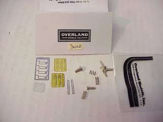 HO BRASS Overland #3010 Diesel Parts Bag (etched wind screen,screws 