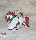 HORSE OF A DIFFERENT COLOR CHRISTMAS ANGEL ORNAMENT W/ 