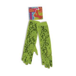 Long Lace Gloves   Green Poison Ivy Costume Accessories  