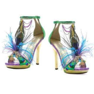  High Heel Shoes Peacock Feather Shoes Mardi Gras Costume Shoes Shoes