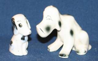 Vintage Basset Hound Bloodhound Dog Figurines Japan  