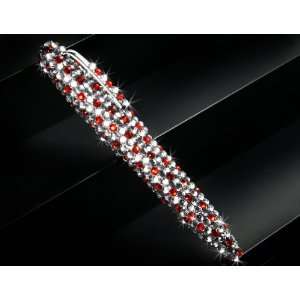   Red Clear Color Bright Crystal Rollerball Pen