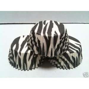  Zebra Print cupcake baking cups / liners 55pk: Kitchen 