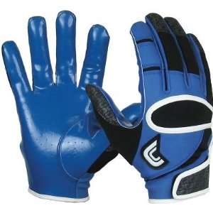  Cutters Adult Royal Pro Fit Football Receiver Gloves 