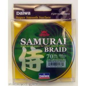  Daiwa Samurai Braid 70Lb 150 Yds DSB B70LB150YG Sports 