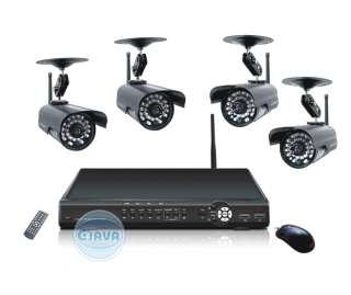   Wireless Camera Surveillance 7 CH Home Security Network DVR System Kit