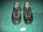 Ladies Ecco Size 40 Black & White Leather Golf Shoes GA780
