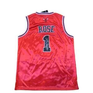  Derrick Rose Autographed Chicago Bulls Adidas Jersey w 
