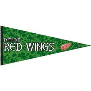  Detroit Red Wings Shamrock Pennant 17x40 Premium Banner 