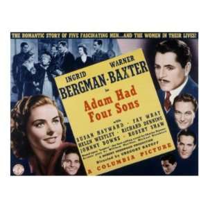  Adam Had Four Sons, Ingrid Bergman, Warner Baxter, Johnny 