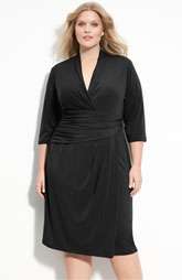 Suzi Chin for Maggy Boutique Faux Wrap Jersey Dress (Plus) Was: $118 