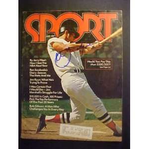 Carl Yastrzemski Boston Red Sox Autographed July 1971 Sport Magazine