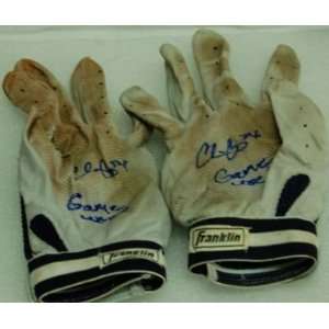  Chris Carter Tampa Bay Rays Game Used Batting Gloves 