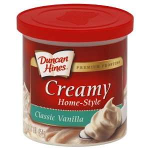 Duncan Hines Creamy Home style Frosting Premium Classic Vanilla 16 Oz 