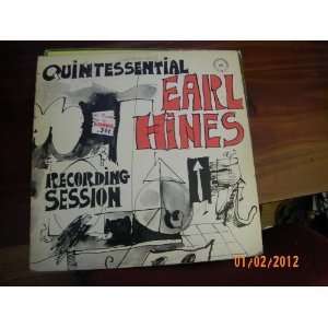    Earl Hines Quintessential (Vinyl Record) Earl Hines Music